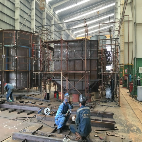 Thi công kết cấu thép nhà máy nhiệt điện Australia - Baltec